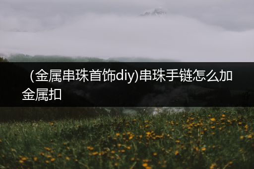 （金属串珠首饰diy)串珠手链怎么加金属扣