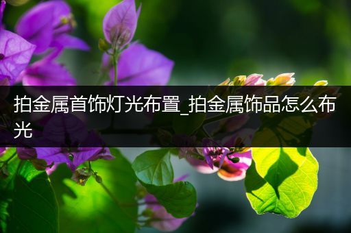 拍金属首饰灯光布置_拍金属饰品怎么布光