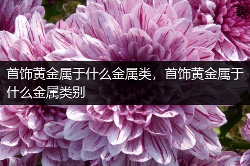 首饰黄金属于什么金属类，首饰黄金属于什么金属类别