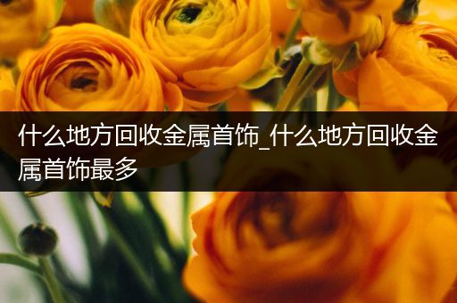 什么地方回收金属首饰_什么地方回收金属首饰最多