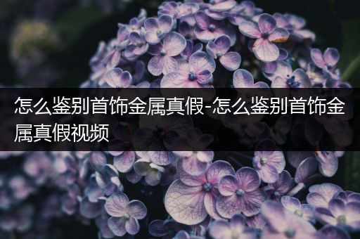 怎么鉴别首饰金属真假-怎么鉴别首饰金属真假视频