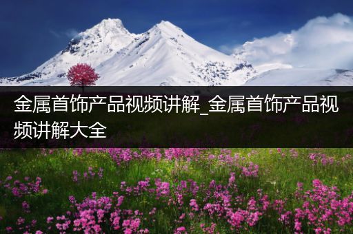 金属首饰产品视频讲解_金属首饰产品视频讲解大全