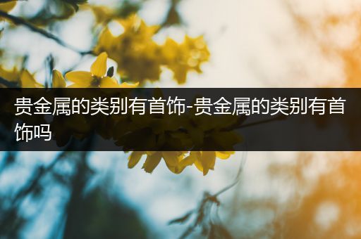 贵金属的类别有首饰-贵金属的类别有首饰吗