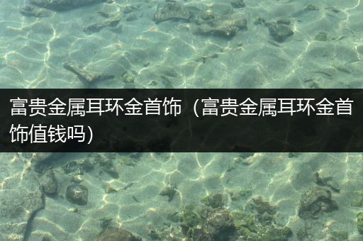富贵金属耳环金首饰（富贵金属耳环金首饰值钱吗）