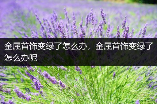 金属首饰变绿了怎么办，金属首饰变绿了怎么办呢