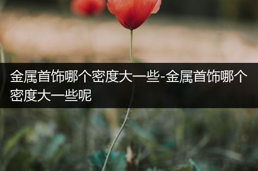 金属首饰哪个密度大一些-金属首饰哪个密度大一些呢