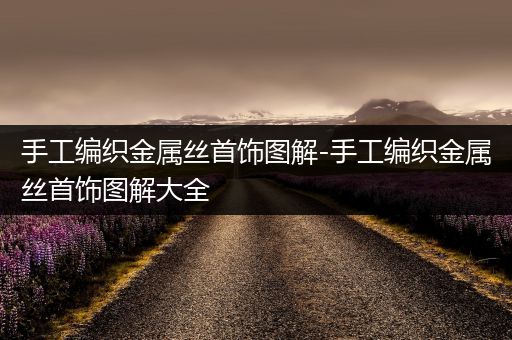 手工编织金属丝首饰图解-手工编织金属丝首饰图解大全