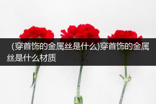（穿首饰的金属丝是什么)穿首饰的金属丝是什么材质