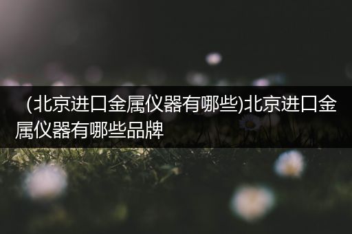 （北京进口金属仪器有哪些)北京进口金属仪器有哪些品牌