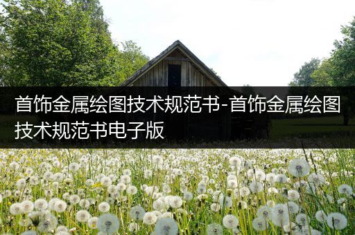 首饰金属绘图技术规范书-首饰金属绘图技术规范书电子版