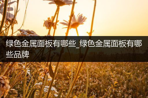 绿色金属面板有哪些_绿色金属面板有哪些品牌