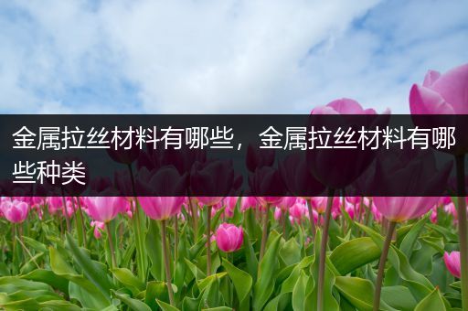 金属拉丝材料有哪些，金属拉丝材料有哪些种类