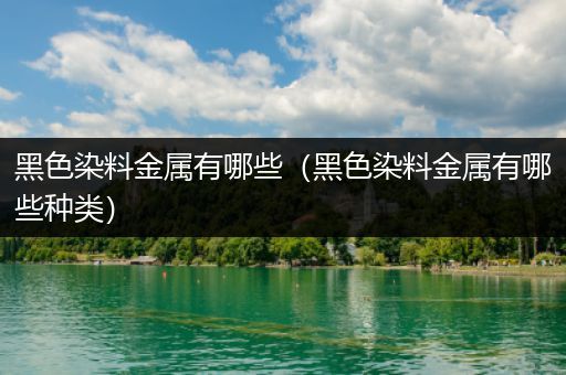 黑色染料金属有哪些（黑色染料金属有哪些种类）