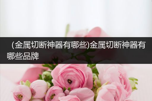 （金属切断神器有哪些)金属切断神器有哪些品牌