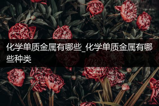 化学单质金属有哪些_化学单质金属有哪些种类