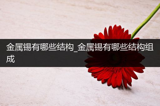 金属锡有哪些结构_金属锡有哪些结构组成