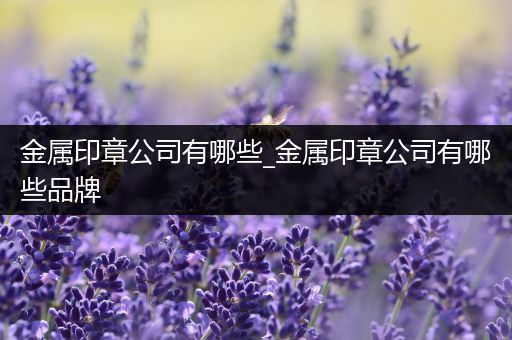 金属印章公司有哪些_金属印章公司有哪些品牌