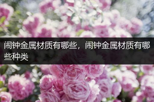 闹钟金属材质有哪些，闹钟金属材质有哪些种类