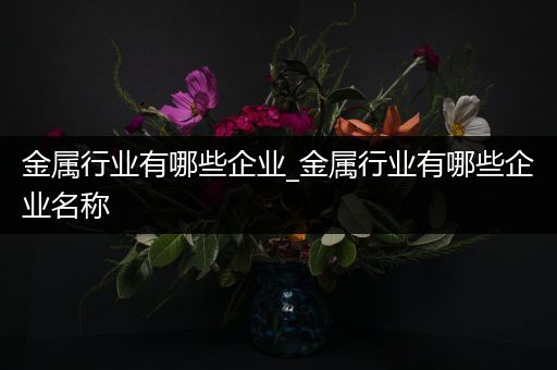 金属行业有哪些企业_金属行业有哪些企业名称