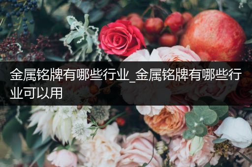 金属铭牌有哪些行业_金属铭牌有哪些行业可以用