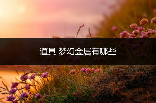 道具 梦幻金属有哪些
