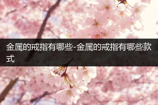 金属的戒指有哪些-金属的戒指有哪些款式