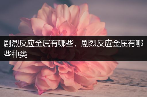 剧烈反应金属有哪些，剧烈反应金属有哪些种类