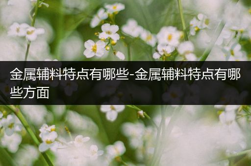 金属辅料特点有哪些-金属辅料特点有哪些方面