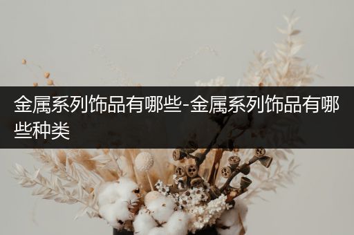 金属系列饰品有哪些-金属系列饰品有哪些种类
