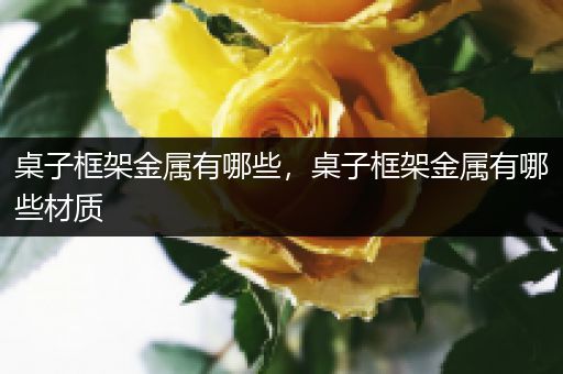 桌子框架金属有哪些，桌子框架金属有哪些材质