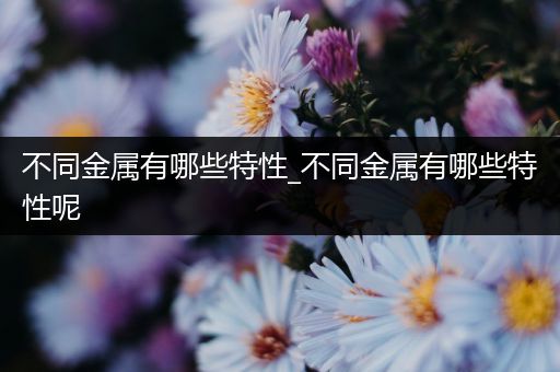 不同金属有哪些特性_不同金属有哪些特性呢