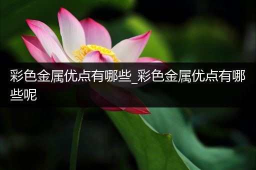 彩色金属优点有哪些_彩色金属优点有哪些呢