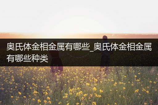 奥氏体金相金属有哪些_奥氏体金相金属有哪些种类