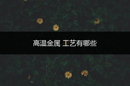 高温金属 工艺有哪些