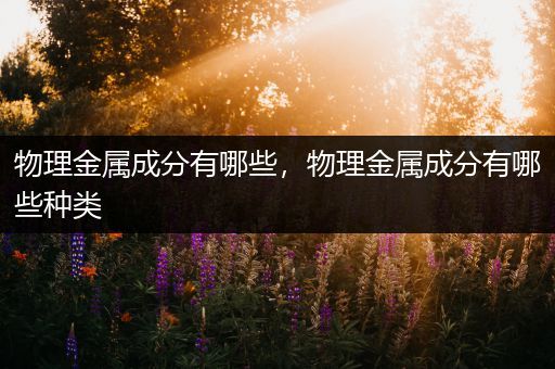 物理金属成分有哪些，物理金属成分有哪些种类