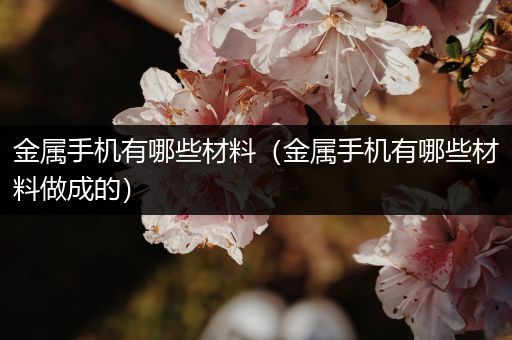 金属手机有哪些材料（金属手机有哪些材料做成的）