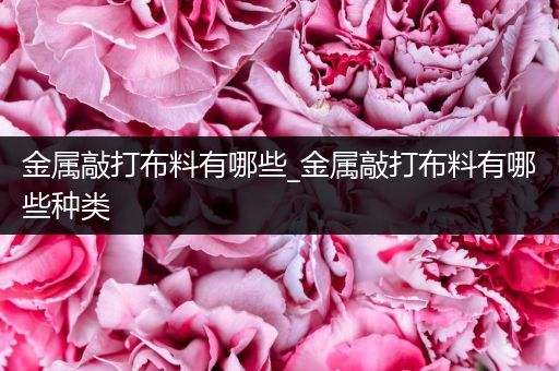 金属敲打布料有哪些_金属敲打布料有哪些种类