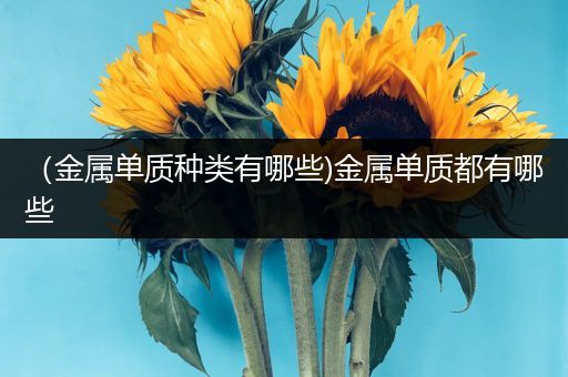 （金属单质种类有哪些)金属单质都有哪些