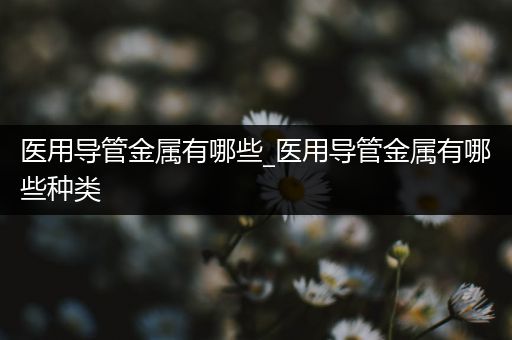医用导管金属有哪些_医用导管金属有哪些种类