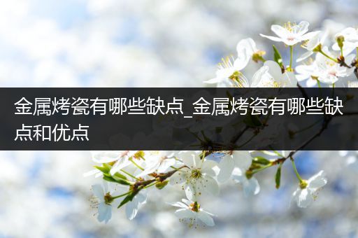 金属烤瓷有哪些缺点_金属烤瓷有哪些缺点和优点