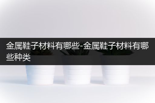 金属鞋子材料有哪些-金属鞋子材料有哪些种类