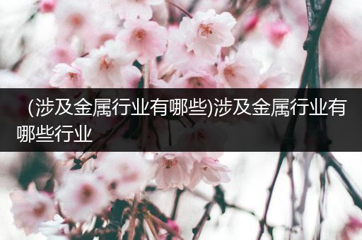（涉及金属行业有哪些)涉及金属行业有哪些行业