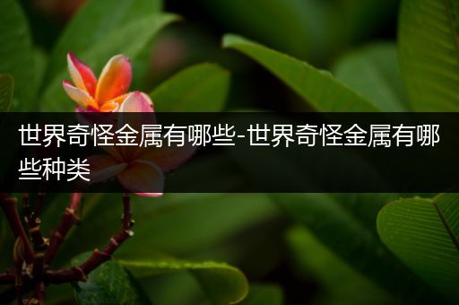 世界奇怪金属有哪些-世界奇怪金属有哪些种类