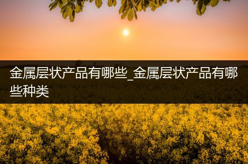金属层状产品有哪些_金属层状产品有哪些种类