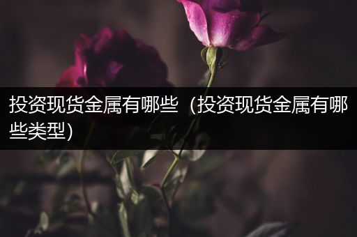 投资现货金属有哪些（投资现货金属有哪些类型）