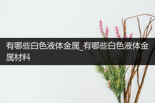 有哪些白色液体金属_有哪些白色液体金属材料