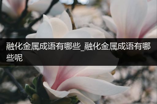 融化金属成语有哪些_融化金属成语有哪些呢