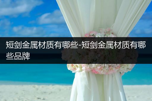 短剑金属材质有哪些-短剑金属材质有哪些品牌