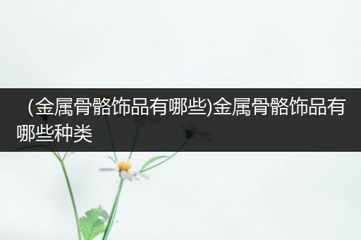 （金属骨骼饰品有哪些)金属骨骼饰品有哪些种类
