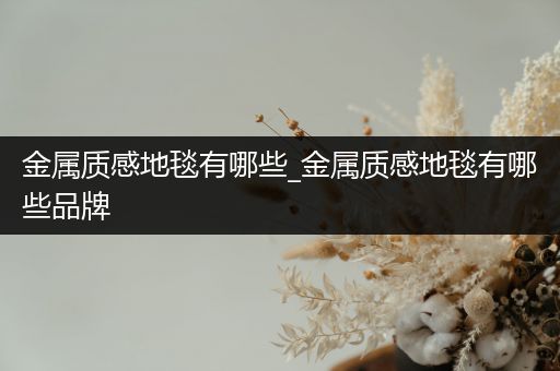 金属质感地毯有哪些_金属质感地毯有哪些品牌